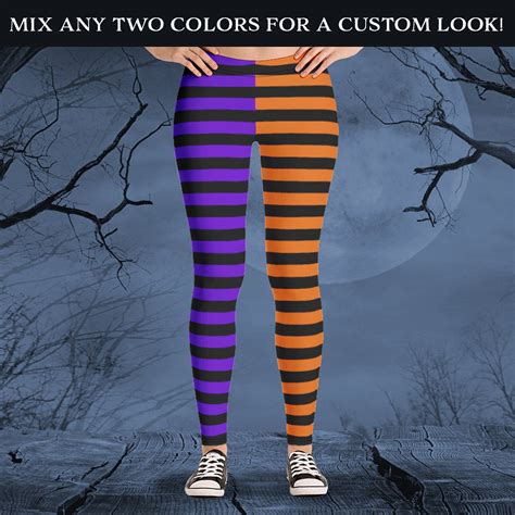 Mysterious and Alluring: Styling Striped Leggings with Witch Print